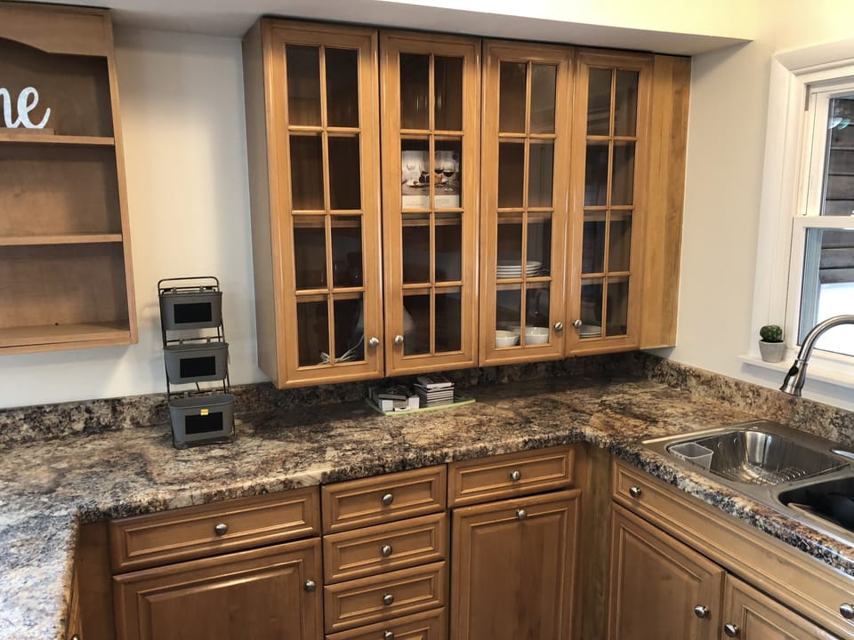 We offer plenty of storage for included dishware