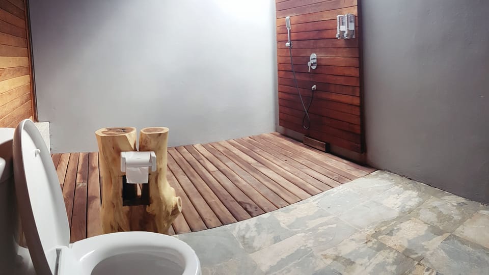 Deluxe Double Room With Balcony | Bathroom shower