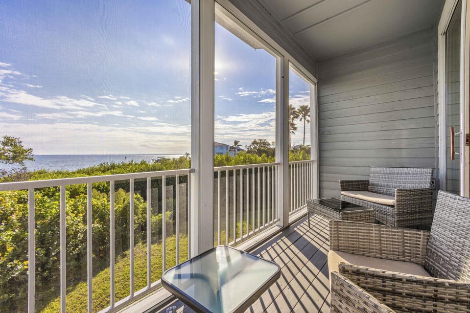 Private Patio with Bay View