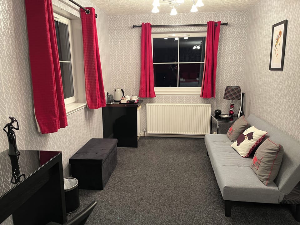 Desk, iron/ironing board (on request), WiFi (free)