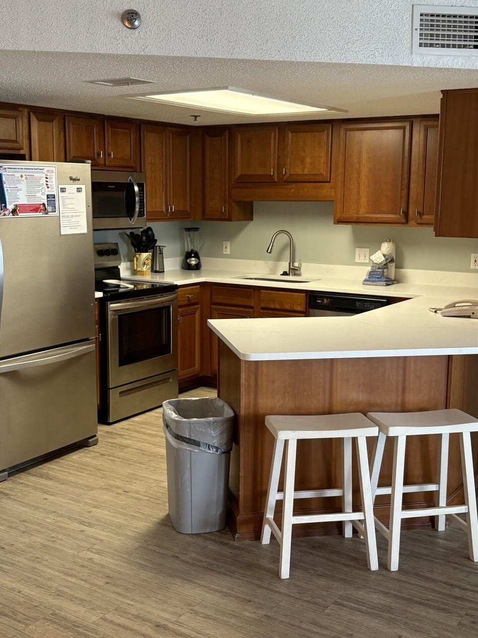 New quartz countertops and new sink and new kitchen faucet