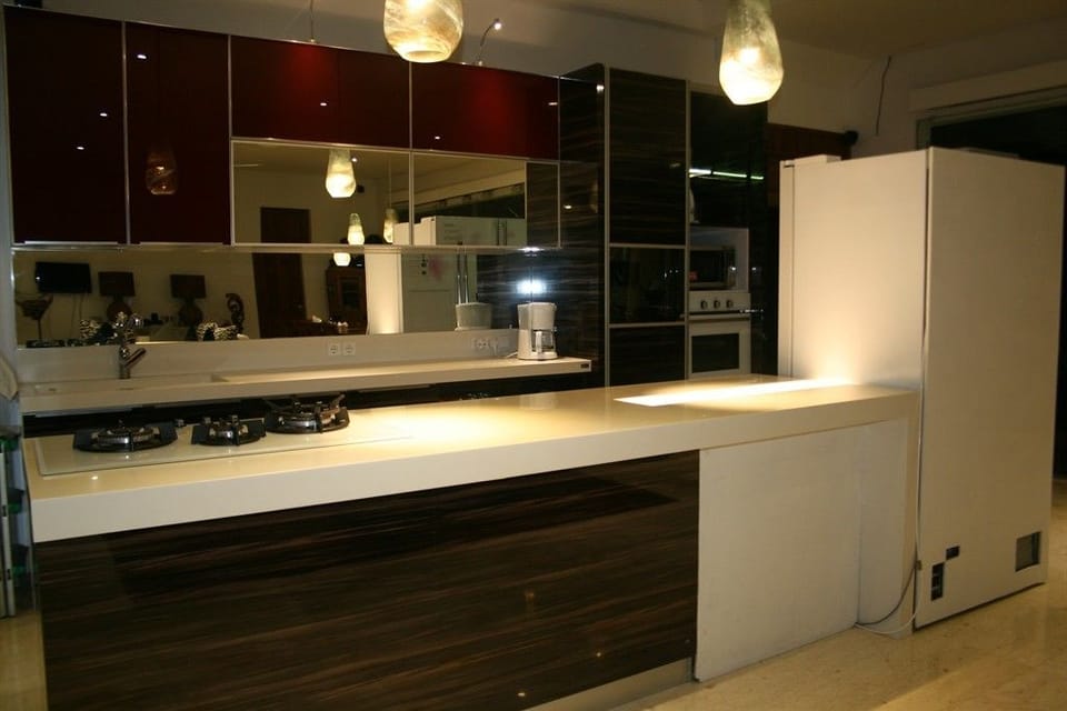 Deluxe Villa, 3 Bedrooms, Ocean View | Private kitchen | Full-size fridge, microwave, stovetop, highchair