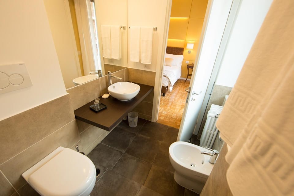 Double Room, Ensuite (Mediterranean Lounge) | Bathroom | Shower, free toiletries, hair dryer, bidet