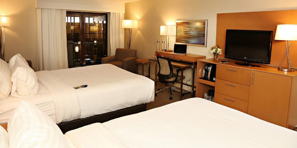 Standard Room, Multiple Beds, Pool Access | Premium bedding, desk, laptop workspace, blackout drapes