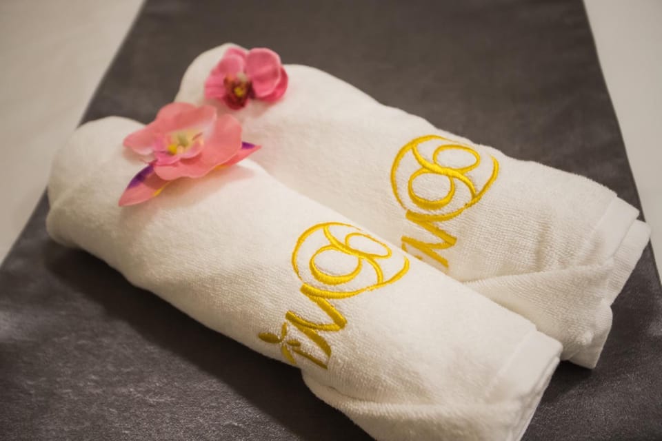 Shower, free toiletries, hair dryer, slippers
