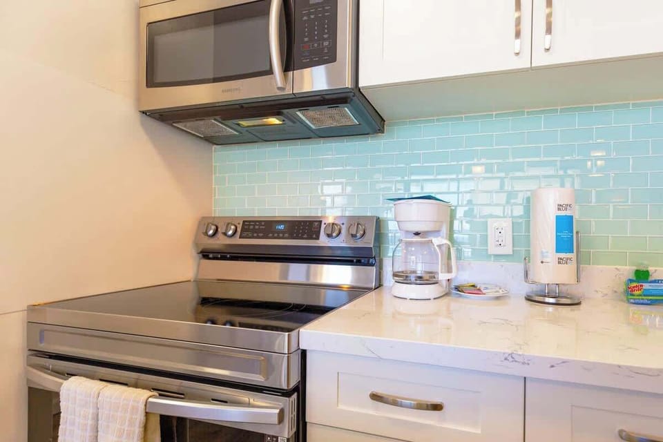 Microwave, stove, cook stop and coffee maker