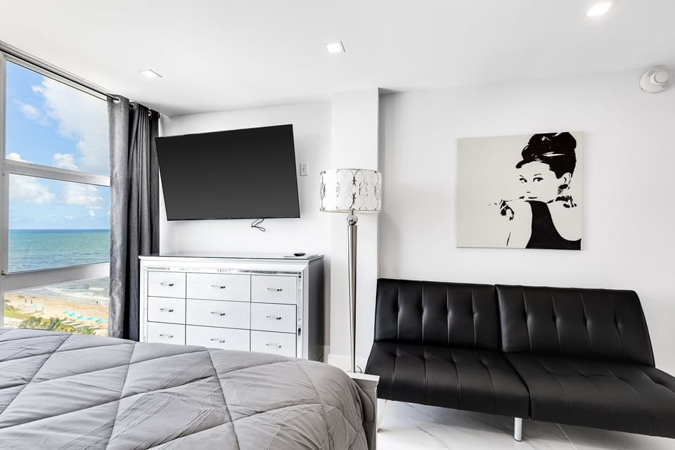 Master bedroom with views
