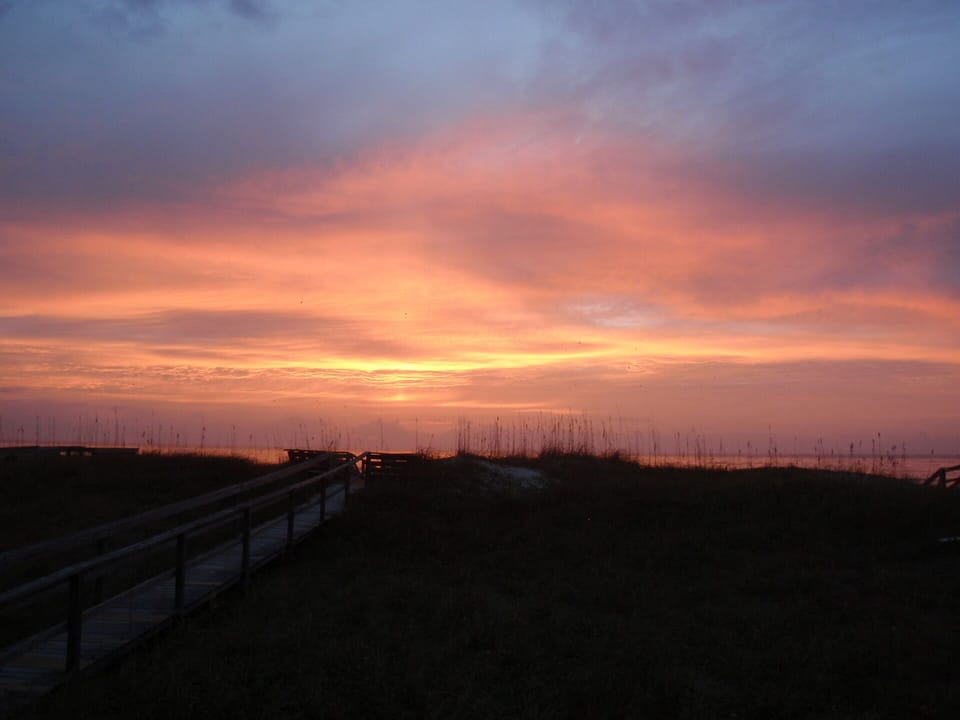 Sunrise viewed from The Carolina Beach House. Priceless!