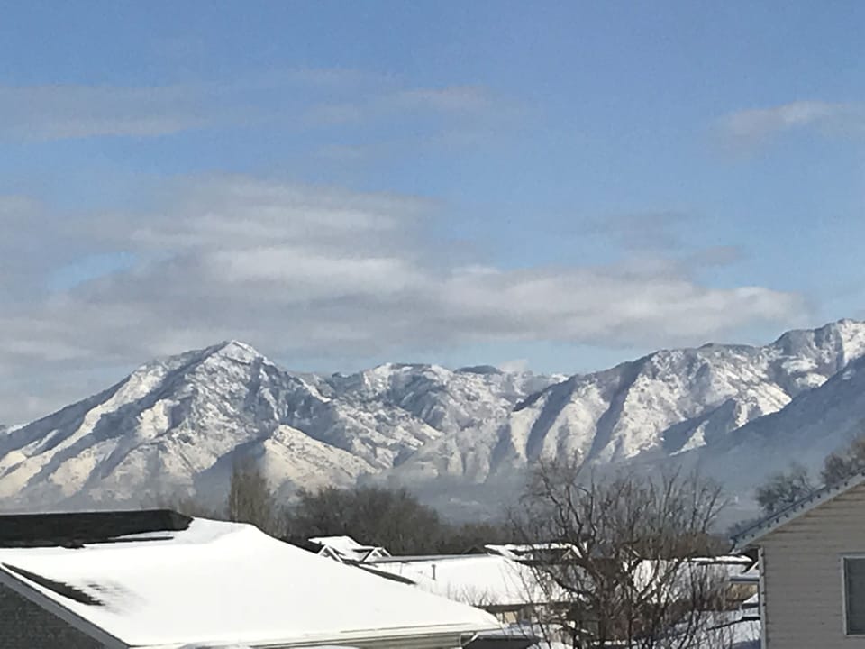 View of the Wasatch Mountains from Bedrooms upstairs.