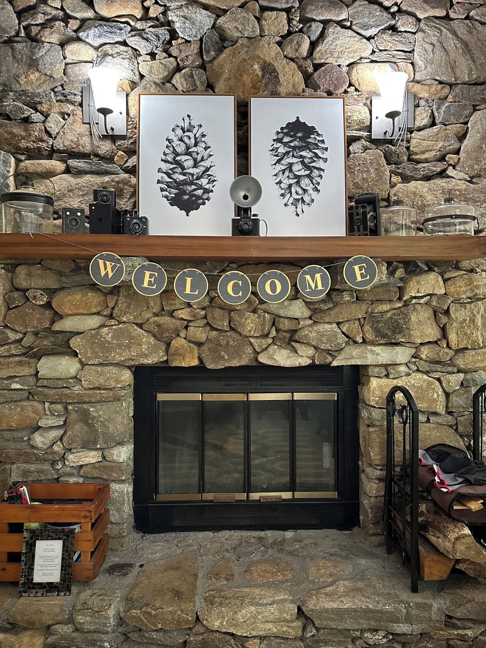Wood Burning Fireplace, there's wood under the deck to stay cozy!