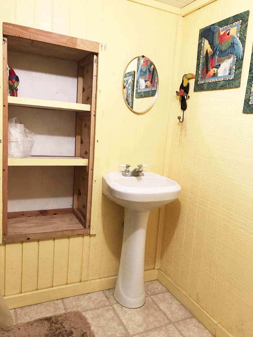 Another view of the downstairs full bath
