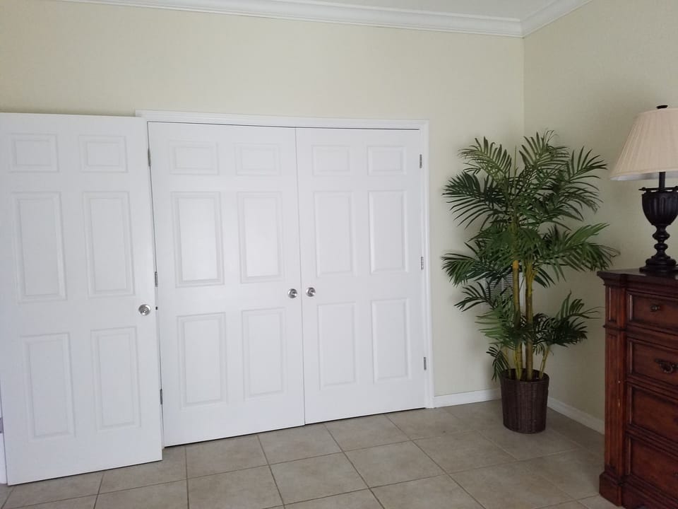 Tropics bedroom closet
