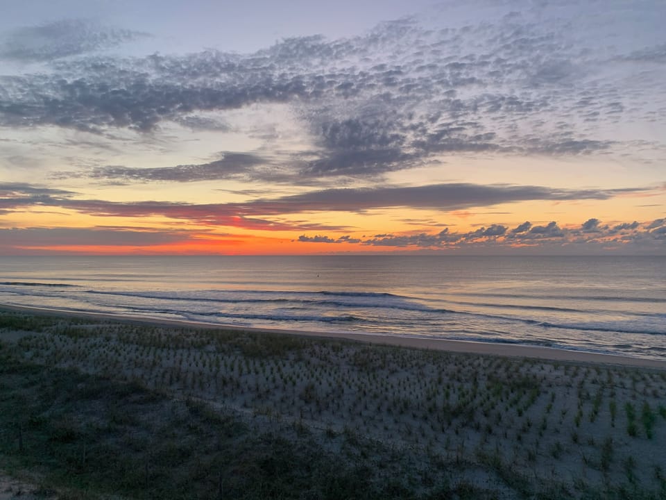 Sunrise from the deck