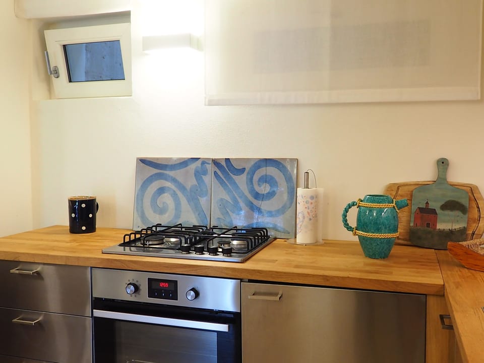 Apartment, 3 Bedrooms, Terrace | Private kitchen | Full-size fridge, microwave, oven, stovetop