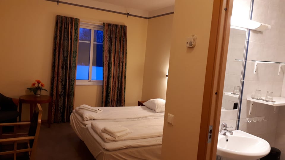 Double Room, Private Bathroom | Desk, blackout drapes, iron/ironing board (on request)