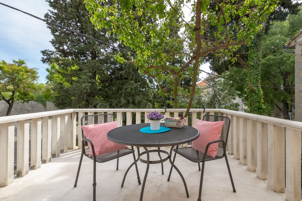 Romantic terrace on the first floor