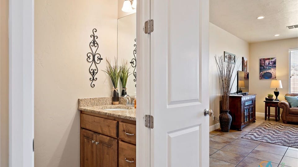 Main level half bath