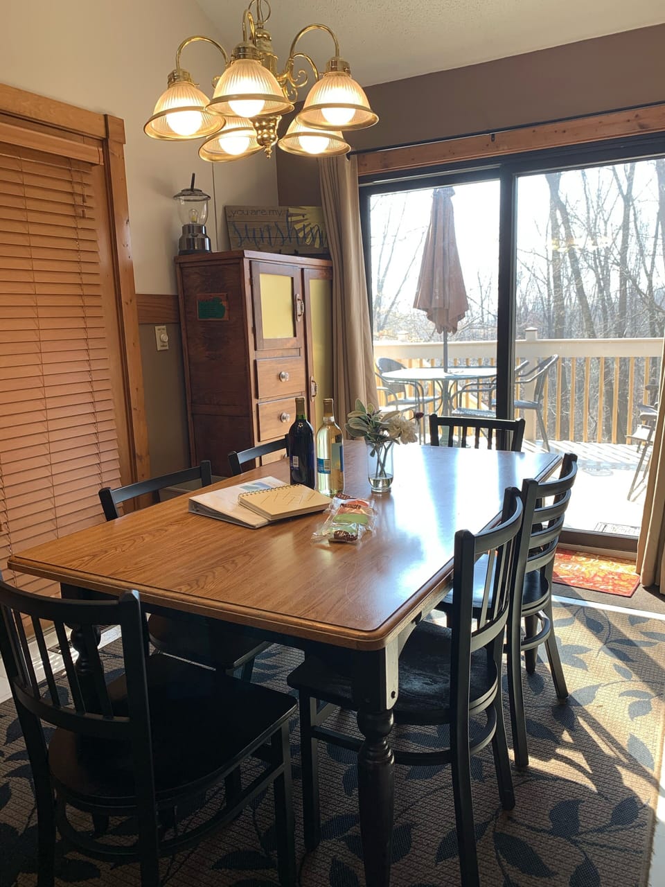 Dining room.  Notice the guest pantry in the back.