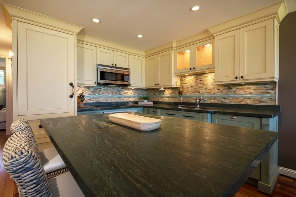 Leathered granite, the highest-end appliances and the finest cabinetry
