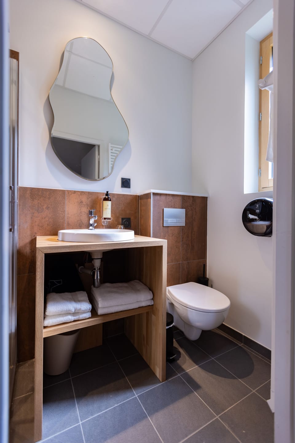 Lodge double | Bathroom | Shower, free toiletries, towels