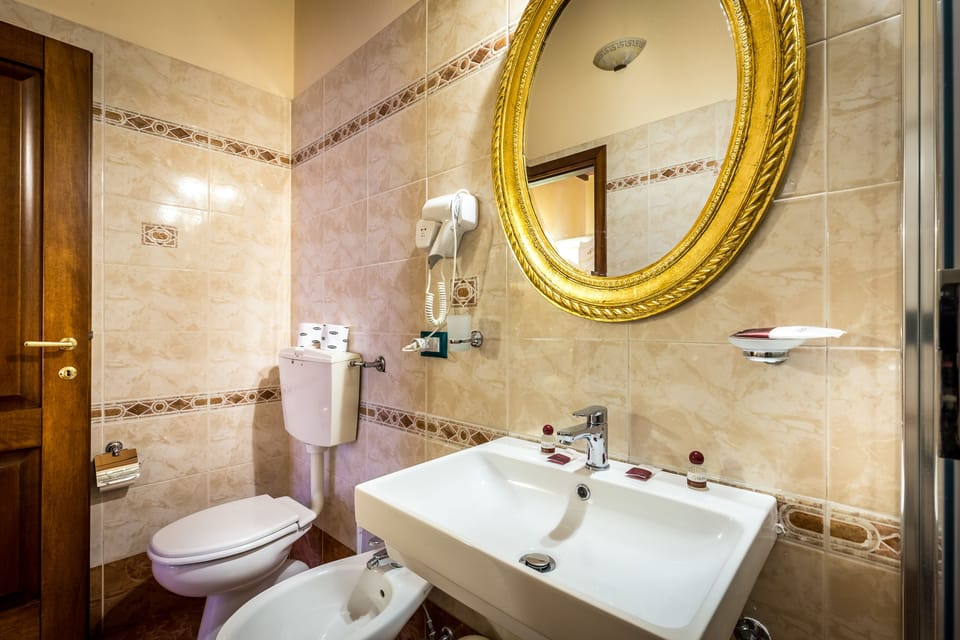 Deluxe Double Room | Bathroom | Shower, free toiletries, hair dryer, slippers