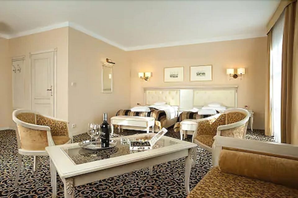 Deluxe Double or Twin Room, 1 Bedroom (Building A, No AC) | Minibar, in-room safe, blackout drapes, iron/ironing board