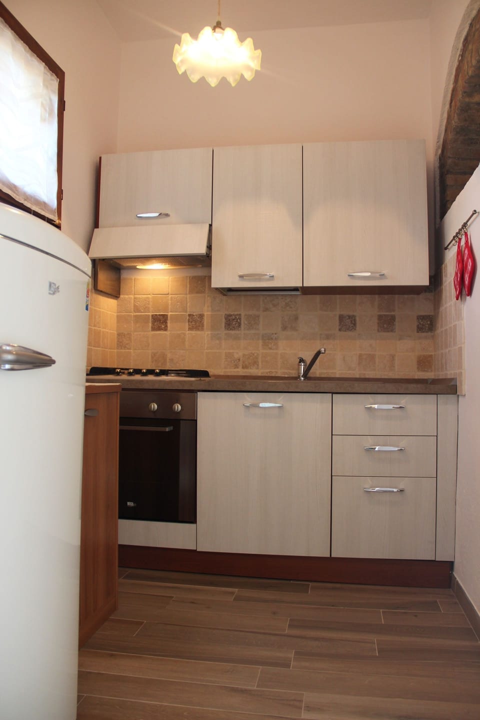 Apartment, 1 Bedroom, Ground Floor | Private kitchen | Fridge, stovetop, coffee/tea maker, toaster