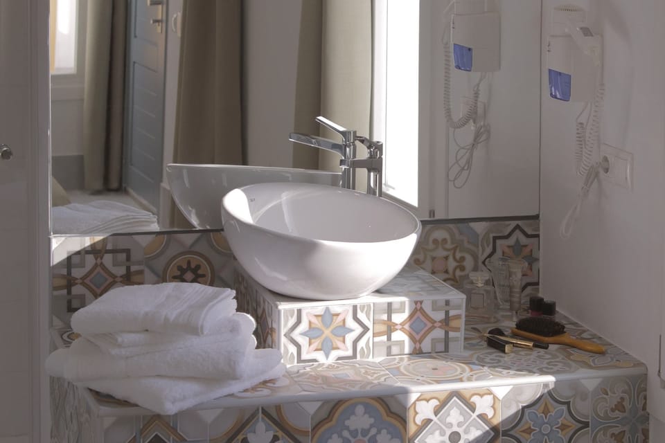 Superior Double Room, Terrace | Bathroom sink