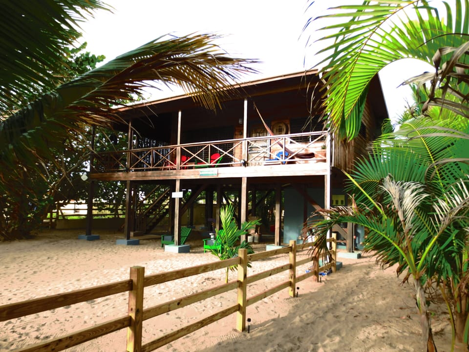 Beachfront Blue Moon Cabana in the center of Hopkins Village, Belize