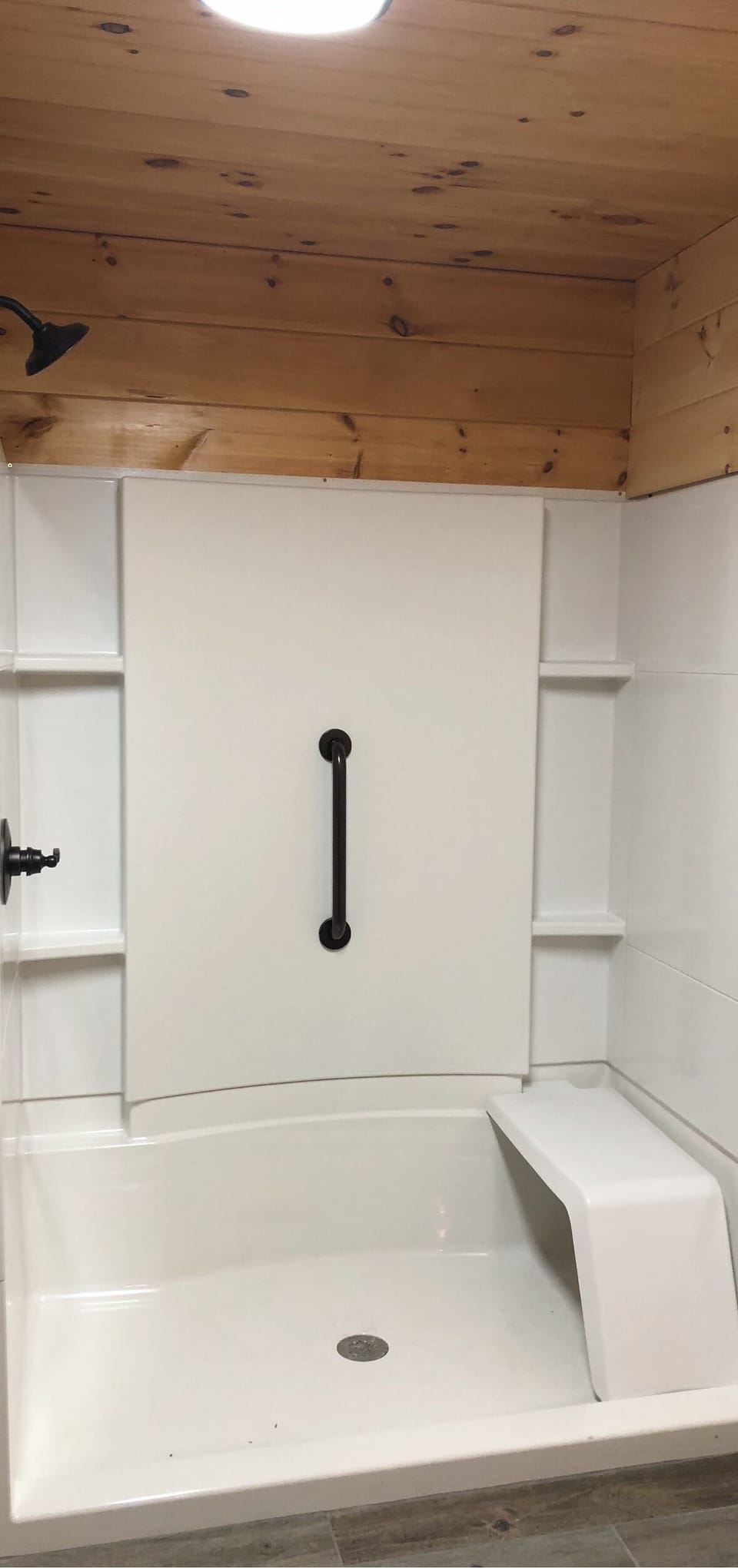 Master bathroom handicapped shower
