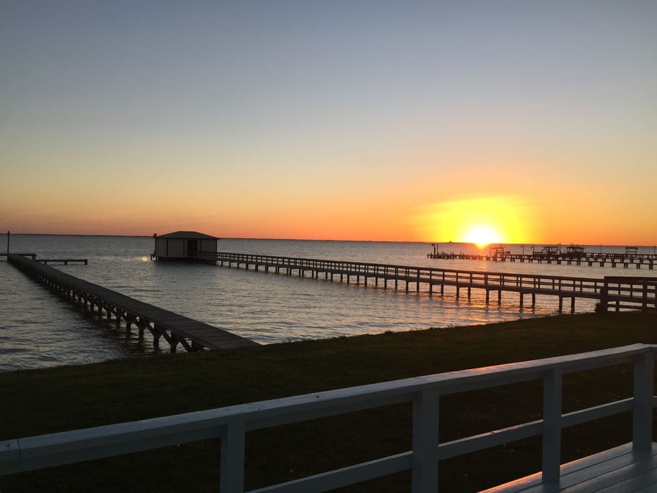 Ahhh... it's gorgeous!  Front row sunset seats on San Antonio Bay