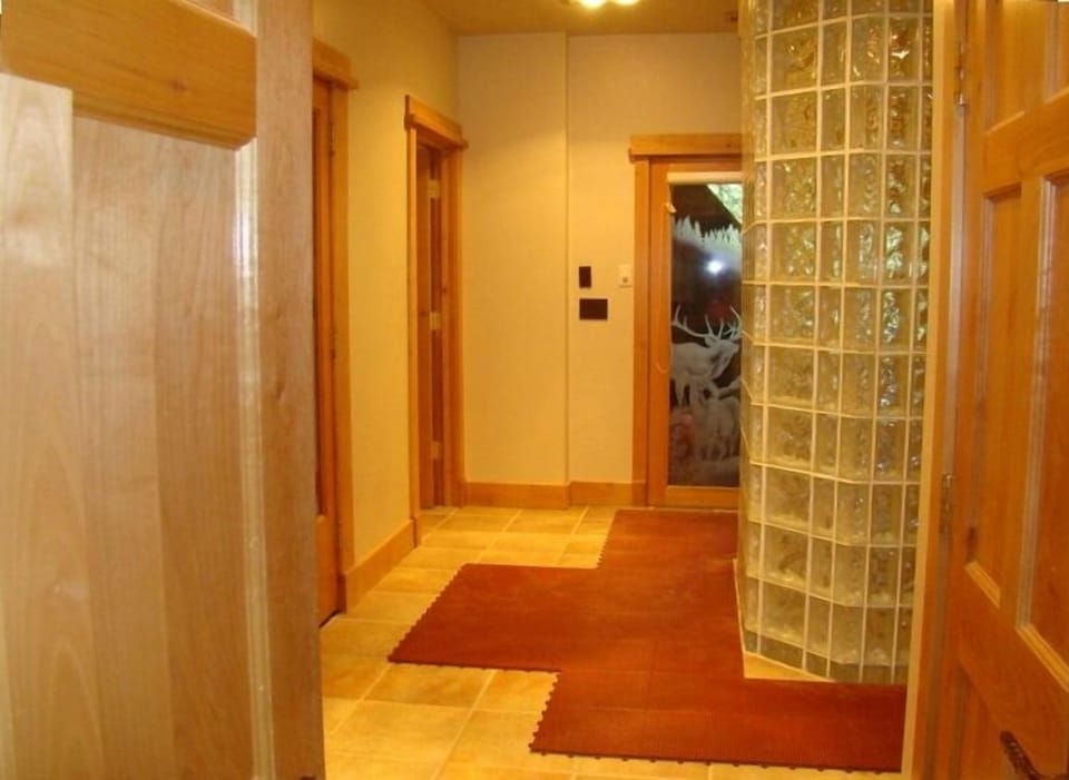 Basement Spa: Sauna and Steam Room, 1/2 bath and shower - outdoor hot tub.
