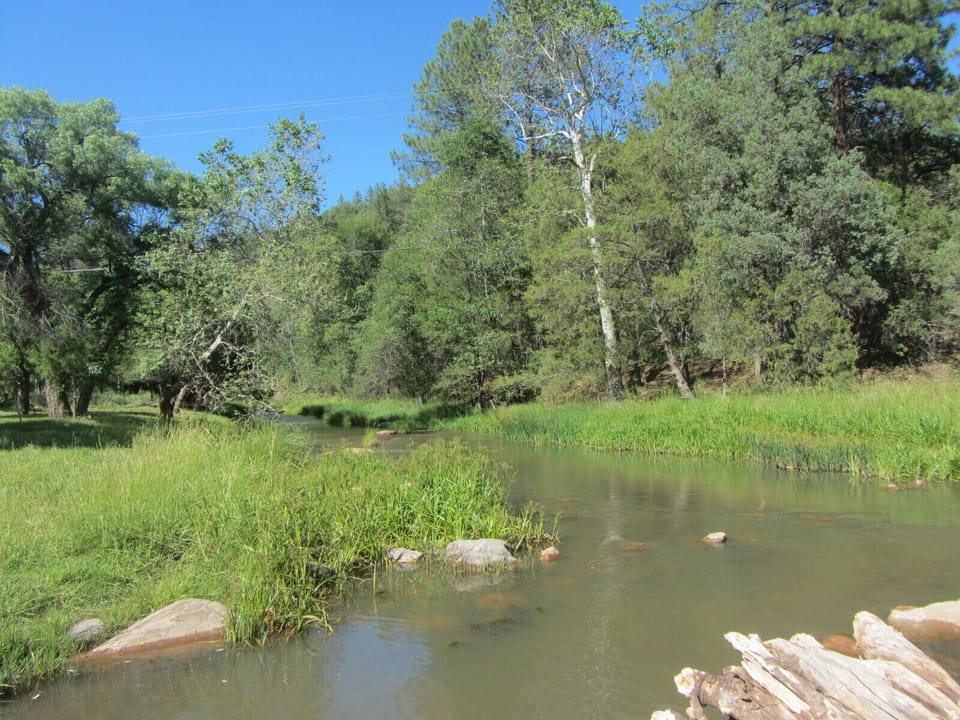 Third crossing of the east verde river  on the way to the cabin. 