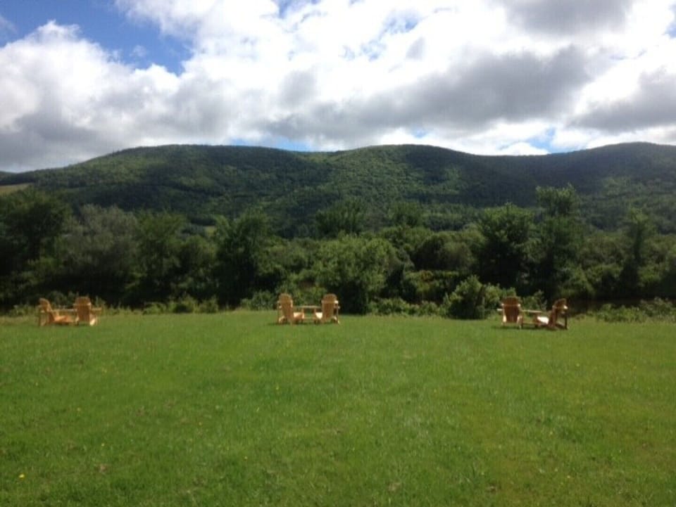 Margaree River across the road with Adirondack leisure airea