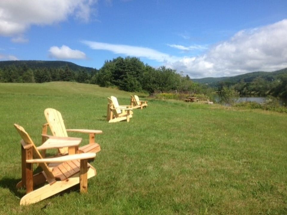 Margaree River across the road with Adirondack leisure airea