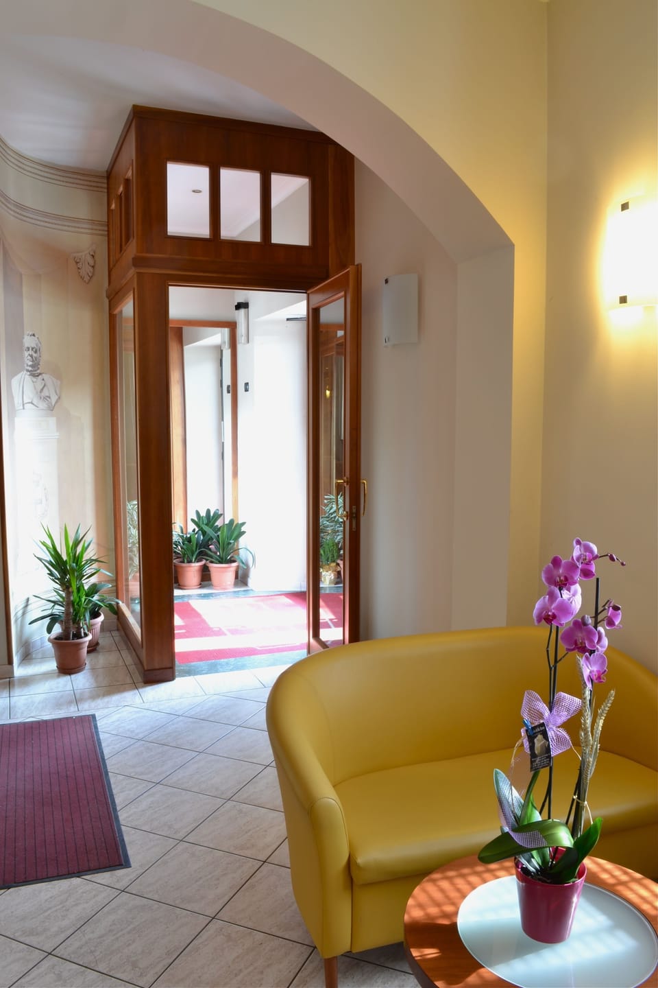 Interior entrance