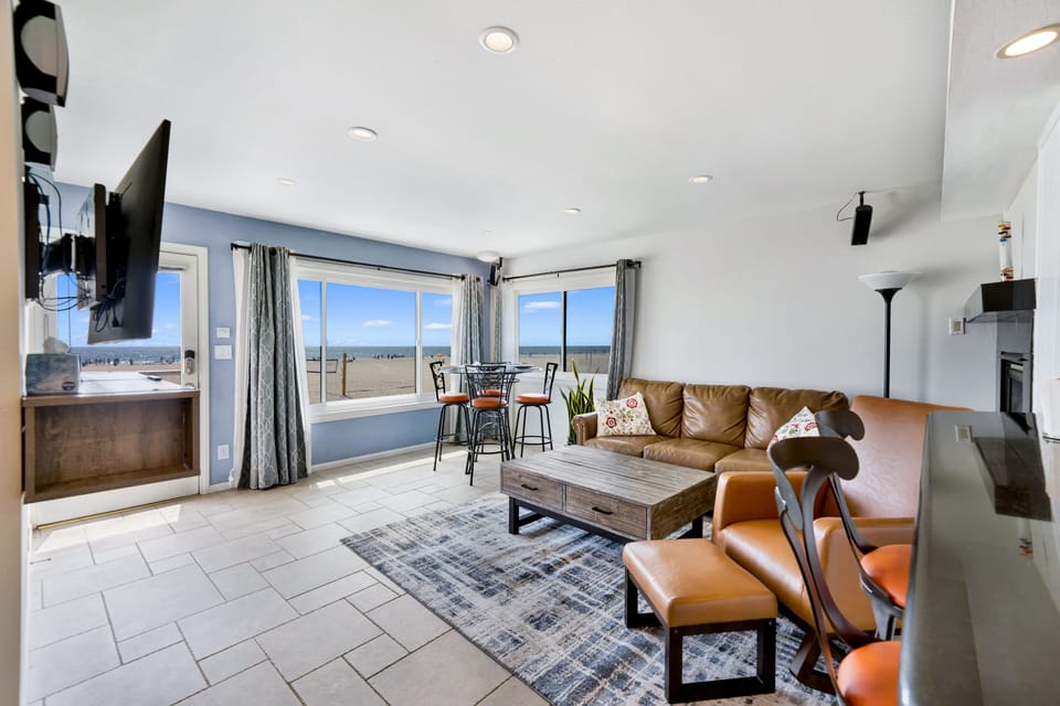 Living Room, ;Dining Area, views of Beach