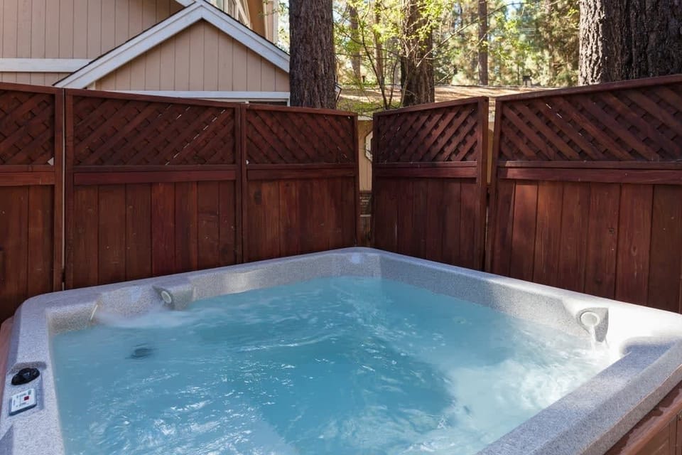 Relax in the Jacuzzi under the mountain stars.