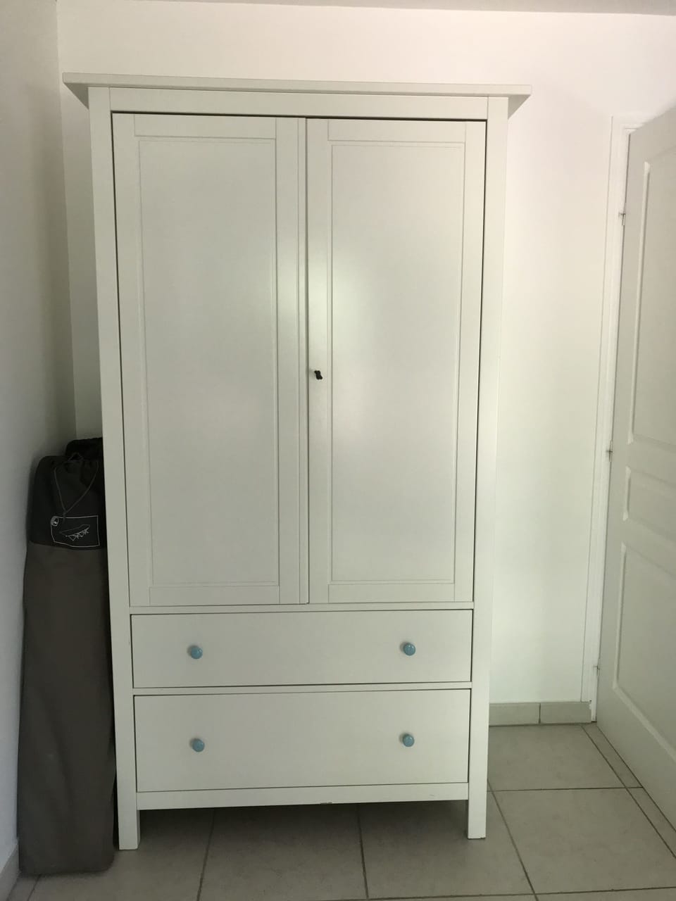Desk, blackout drapes, soundproofing, iron/ironing board