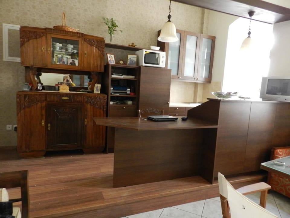 Fridge, electric kettle
