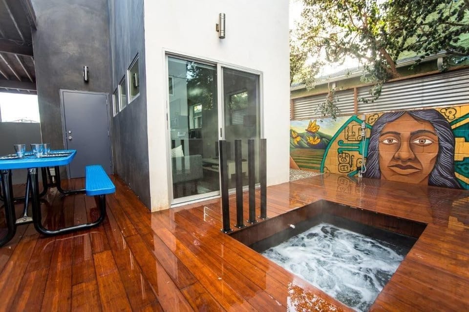 Your private Jacuzzi. This spa is for your house only and is very private.