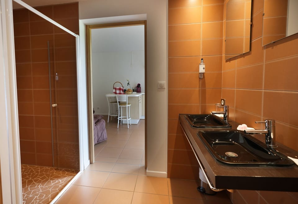 Signature Double Room (Feutrée) | Bathroom | Free toiletries, hair dryer, towels