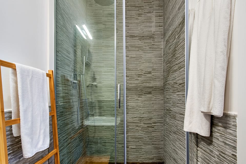 Double Room, Terrace | Bathroom shower