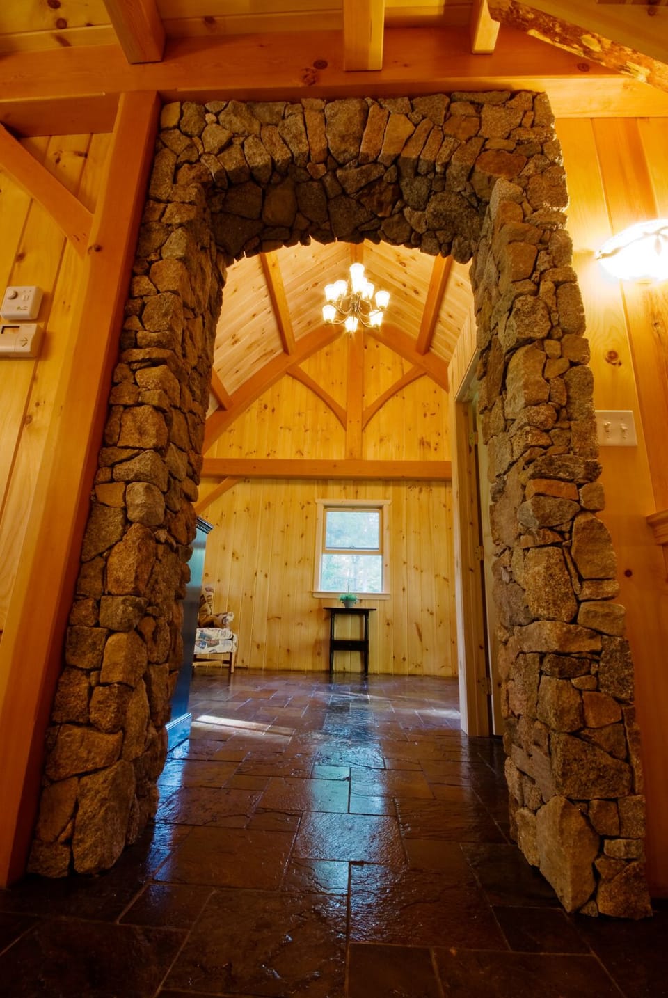 front  entrance from the kitchen