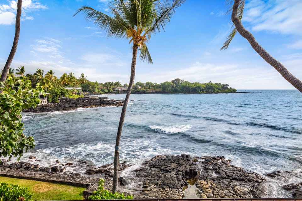 view from house of lymans bay you can also see open ocean well from home too.