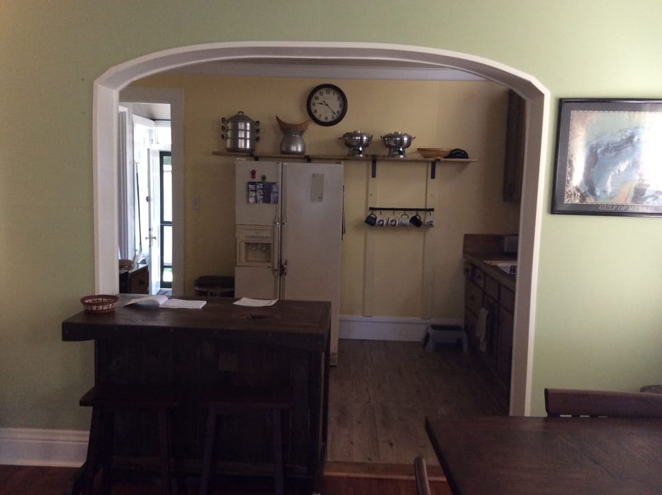 Open floor plan from the living room to the kitchen so everyone can converse