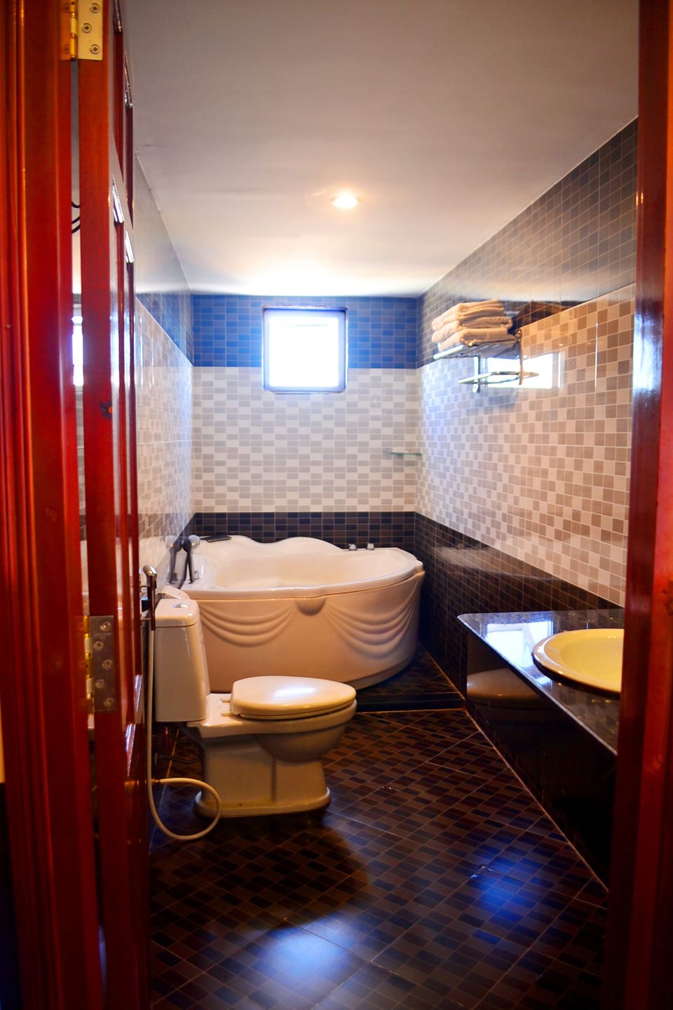 Free toiletries, hair dryer, slippers, bidet