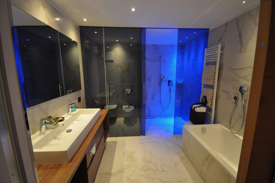 Comfort Double Room | Bathroom | Hair dryer, bathrobes, slippers, bidet