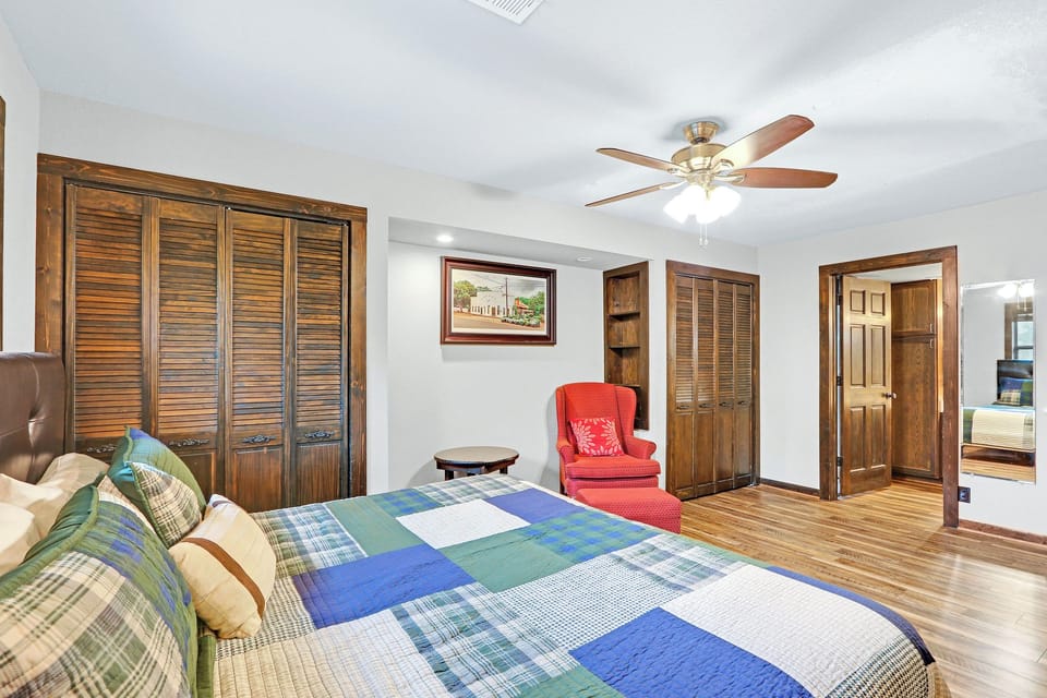 The room features a king size bed