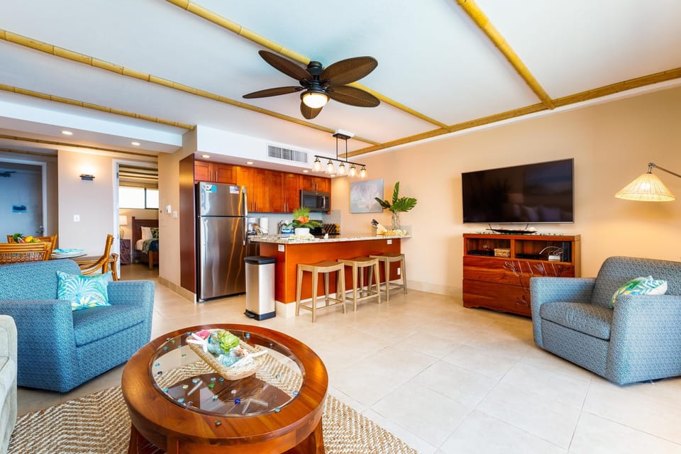 Living room kitchen area
